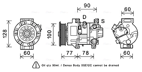 Airco compressor Ava Cooling TOK584