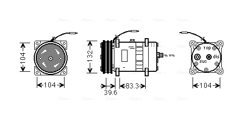 Airco compressor Ava Cooling UVAK038