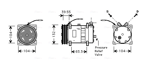 Airco compressor Ava Cooling UVAK113