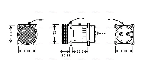 Airco compressor Ava Cooling UVK046