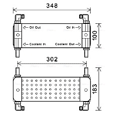 Oliekoeler motorolie Ava Cooling VL3073