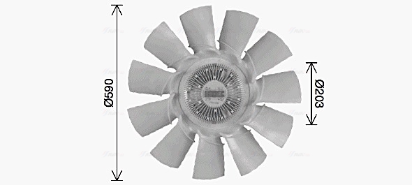 Ventilatorwiel-motorkoeling Ava Cooling VLF172