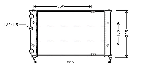 Radiateur Ava Cooling VN2156