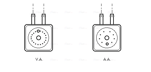 Oliekoeler motorolie Ava Cooling VN3148