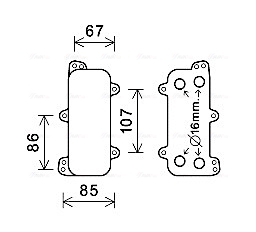 Oliekoeler motorolie Ava Cooling VN3392