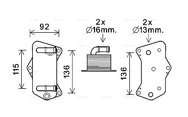 Oliekoeler motorolie Ava Cooling VN3395