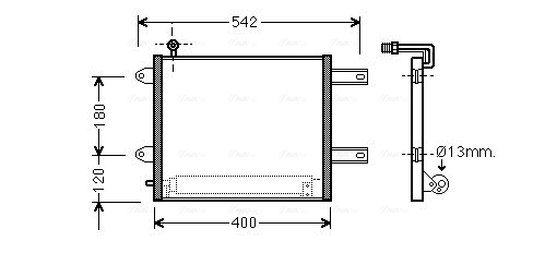 Airco condensor Ava Cooling VN5177D