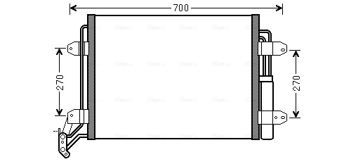 Airco condensor Ava Cooling VN5291D