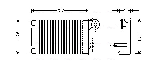 Kachelradiateur Ava Cooling VN6062