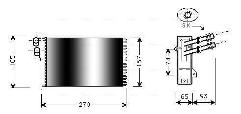 Kachelradiateur Ava Cooling VN6173