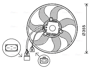 Ventilatorwiel-motorkoeling Ava Cooling VN7534