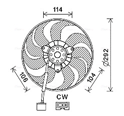 Ventilatorwiel-motorkoeling Ava Cooling VN7539