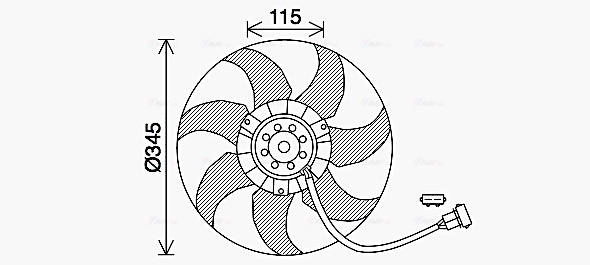 Ventilatorwiel-motorkoeling Ava Cooling VN7541