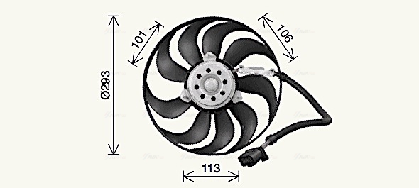 Ventilatorwiel-motorkoeling Ava Cooling VN7546