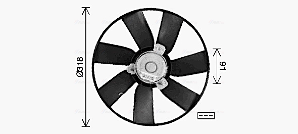 Ventilatorwiel-motorkoeling Ava Cooling VN7550