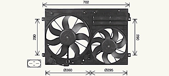 Ventilatorwiel-motorkoeling Ava Cooling VN7551