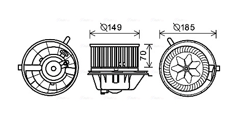 Kachelventilator Ava Cooling VN8337