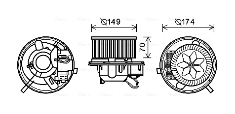 Kachelventilator Ava Cooling VN8339