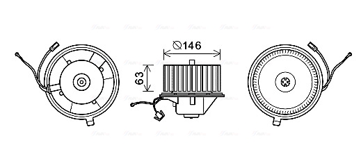 Kachelventilator Ava Cooling VN8349