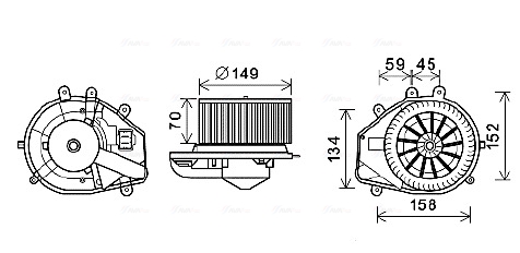 Kachelventilator Ava Cooling VN8352