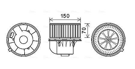 Kachelventilator Ava Cooling VN8354