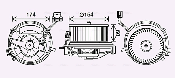 Kachelventilator Ava Cooling VN8399