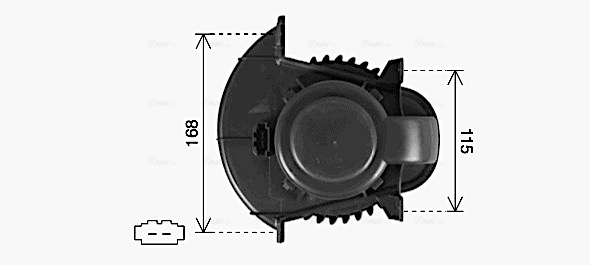 Kachelventilator Ava Cooling VN8435