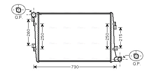 Radiateur Ava Cooling VNA2255