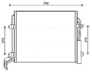 Airco condensor Ava Cooling VNA5324D