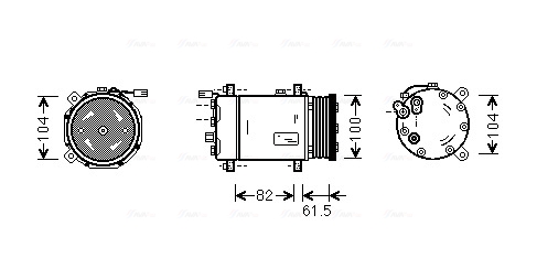 Airco compressor Ava Cooling VNK167