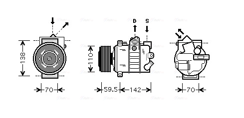 Airco compressor Ava Cooling VNAK220