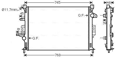 Radiateur Ava Cooling VO2186