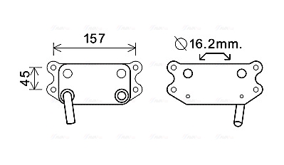 Oliekoeler motorolie Ava Cooling VO3154