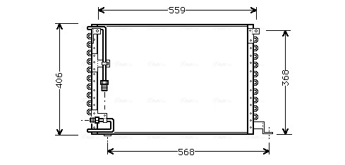 Airco condensor Ava Cooling VO5073