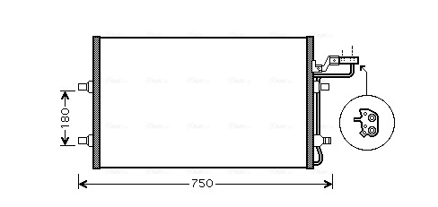 Airco condensor Ava Cooling VO5149