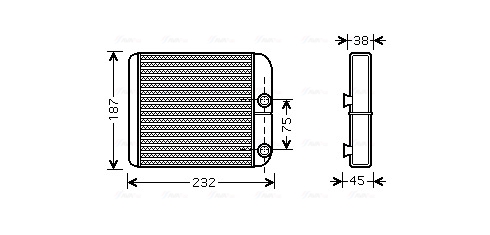 Kachelradiateur Ava Cooling VO6129