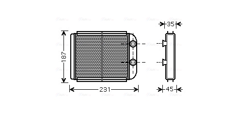 Kachelradiateur Ava Cooling VO6132