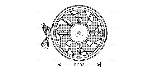 Ventilatorwiel-motorkoeling Ava Cooling VO7507