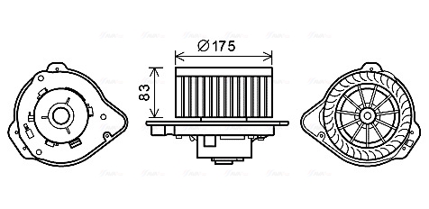 Kachelventilator Ava Cooling VO8175