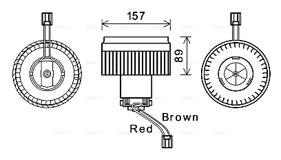 Kachelventilator Ava Cooling VO8177