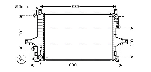 Radiateur Ava Cooling VOA2114