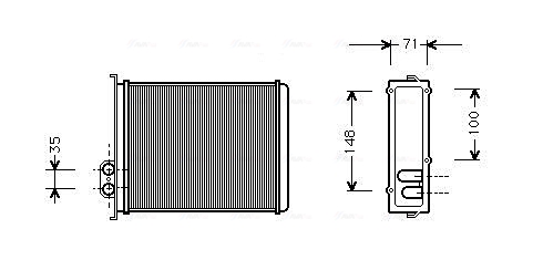 Kachelradiateur Ava Cooling VOA6085