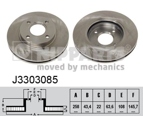 Remschijven Nipparts J3303085