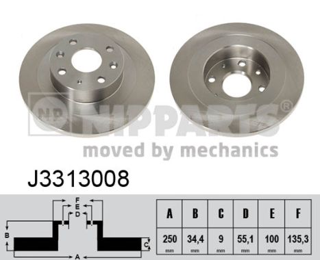 Remschijven Nipparts J3313008