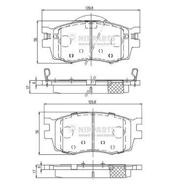 Remblokset Nipparts J3600542