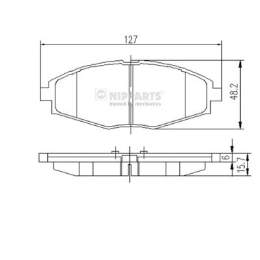 Remblokset Nipparts J3600909