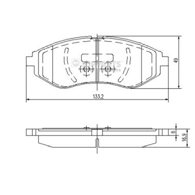 Remblokset Nipparts J3600911