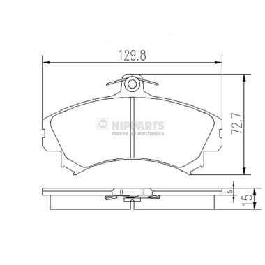 Remblokset Nipparts J3605036