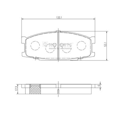 Remblokset Nipparts J3605045