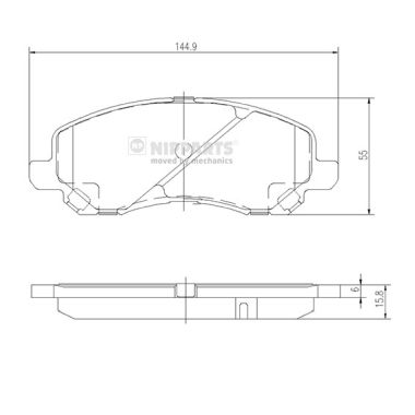 Remblokset Nipparts J3605046